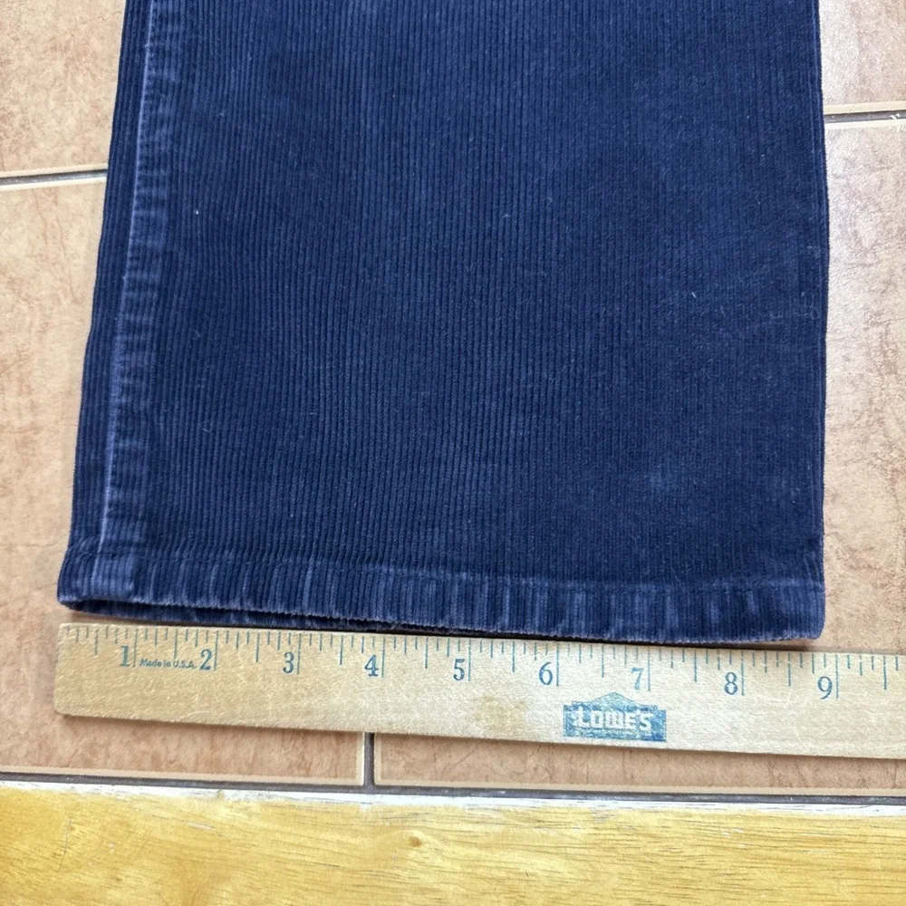 TOMMY HILFIGER Freedom Fit Mens 32 x 32 Navy Blue Corduroy Pants Cotton Vintage